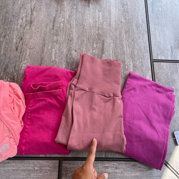 Free People mauve dusty rose karma leggings size medium large M/L NWOT - Picture 15 of 15